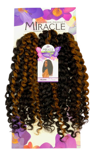 Cabelo Orgânico Crochet Braid Sleek Miracle Helena Com 220g