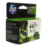 Cartucho Hp 667xl 3ym80al Color 