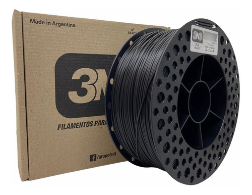 Filamento Pla 3n3 1kg 1.75mm Negro -n4print