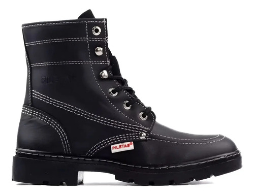 Bota Industrial Trabajo Uso Rudo Piletas 050 Negro