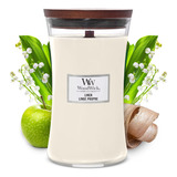 Woodwick Vela De Reloj De Arena Grande, Jazmín De Té Blanco