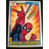 Tarjeta Marvel 1991 Spidermans Web Shooters Número 131