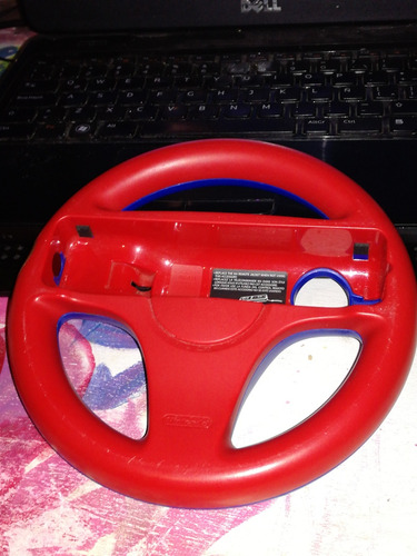Volante Para Nintendo Wii Wheel Rojo Y Azul