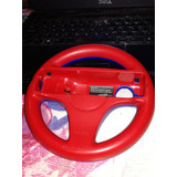 Volante Para Nintendo Wii Wheel Rojo Y Azul