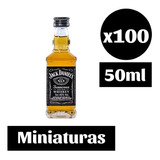 100x Whiskey Jack Daniels 7 Miniatura 50ml Coleccionable