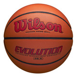 Wilson Evolution Indoor Game Basketball, Scarlet, Tamaño 7 -