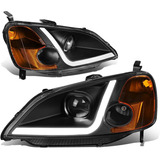 Dna Motoring Hl-lb-hc01-bk-am - Faros Delanteros Led Drl (la