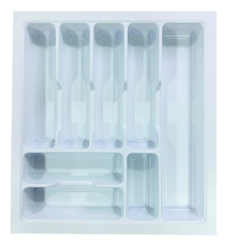 Cubiertero Plastico Organizador Para Cajon 44 X 48 Cm Blanco