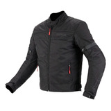 Campera Mac Cardinal Hombre Negro/gris Medium En Litto Motos