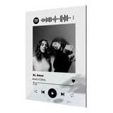Placa Spotify Personalizada Com Foto Quadro Spotify 20x30cm