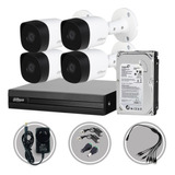 Kit Seguridad Dahua Cctv Dvr 8ch + 4 Camara 1080p + Disco