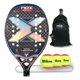 Raquete Beach Tennis Nox Ar10 Tempo Antomi Ramos+capa+brinde