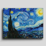 Cuadro Decorativo Canvas Noche Estrellada Van Gogh Art80*120