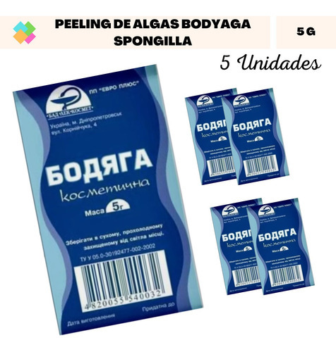 Peeling De Algas Bodyaga Mar Morto 5 Sachês Env Imed