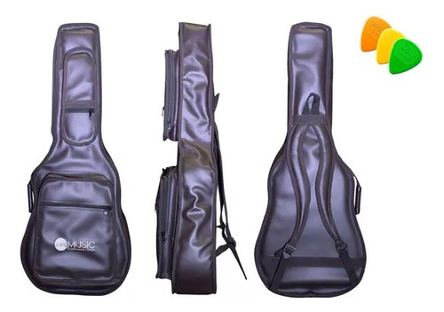 Capa Semi Case P/ Violão Clássico Premium Couro Takamine