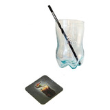 Vaso De Fernet Ferchetto Botella Cortada + Accesorios