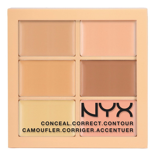 Nyx Paleta De Corretivos, Iluminador E Contorno - Original