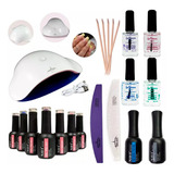 Kit Manicuria Gel Esmalte Semi Cabina Led 46w Completo Navi