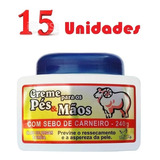 Atacado 15 Creme Para Pés E Mãos Sebo De Carneiro Sanjully