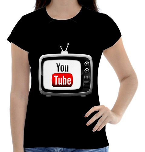 Camisa Camiseta Feminina Youtube Youtuber Canal Envio Hoj 02