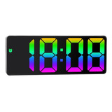 Reloj Led Con Alarma Horaria Digital Ajustable 12/24 Espejo