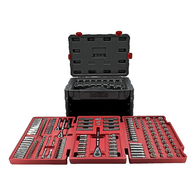 Juego de herramientas para mecánico KNOVA KN 9000‑320 de 320 piezas matracas de 1\u002F4 , 3\u002F8 y 1\u002F2 , dados estándar y métrico, puntas Torx y allen, extensiones y maletín 3 niveles uso profesional | Meses sin interés