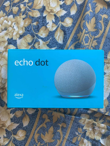 Echo Dot Alexa 4ta Generación En Caja Usado Color Azul