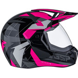 Capacete 3 Sport Bieffe Tipo Cross Masculino Feminino Aba Cor Cinza Brilho - Pink Desenho Hills Tamanho Do Capacete 58