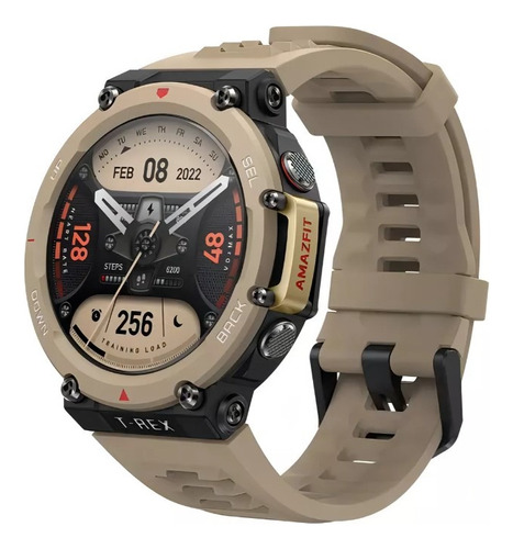 Smartwatch Amazfit T-rex 2 T-rex 2 1.39  Caixa De  Liga De Polímero  Preta, Pulseira  Khaki