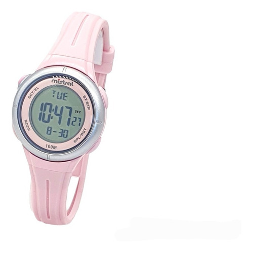 Reloj Digital Mistral Dama Nena Timer Luz Sumergible 