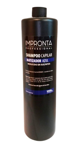 Shampoo Matizador Azul 1000ml - Impronta Kit X 6 Unidades