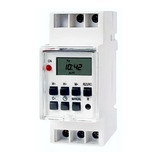 Temporizador Timer Programable Digital Riel Din 2hp 16a Lcd