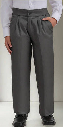 Pantalon Uni Escolar De Uniforme Con Resorte Boxer