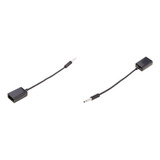 2 Conectores De 3,5 Mm For Audio De Coche, Macho A Usb 2.0,