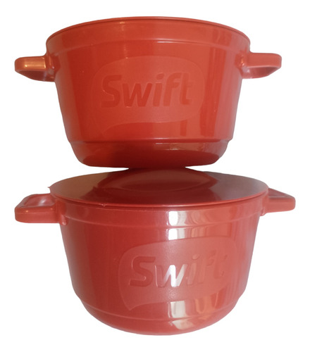 Kit 2 Potes Panelinha Plástica Coleção Ltda Swift Exclusiva 