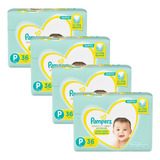 4 Packs Pañales Pampers Premium Care P X 36 Unidades