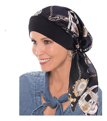 Turbantes Gorros Dama Mujer Oncológicos Quimio Alopecia 3pcs