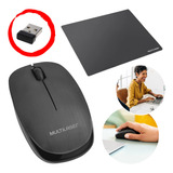 Kit Multilaser Mouse Sem Fio Com Mouse Pad Original Lacrado