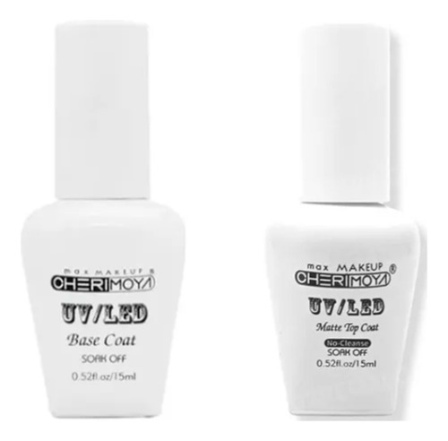 Base Coat Matte Top Coat Semiperma Cherimoya Uña Manicuria