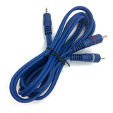 Cable De Audio Plug 3,5 St A 2 Rca Gold 2 Mts Alta Calidad