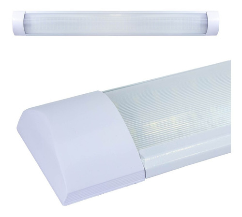 Lampara Led Plana 18w Antipolvo Sobreponer Transparente 60cm