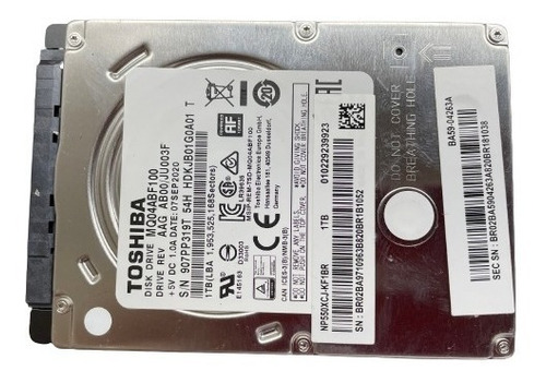 Disco Hd Toshiba Mq01abd Series Mq01abd100 1tb (2101)#