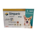 Simparic Original 40 Mg 10,1-20 Kg 1 Comprimido