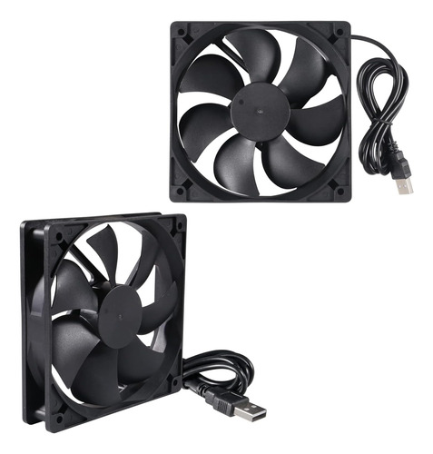 Umlife 2pack 120mm 5v Usb Computadora Ventilador De Pc, Vent