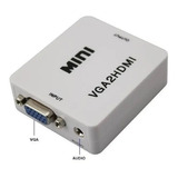 Convertidor Adaptador Vga A Hdmi 1080p Audio Pc Portatil Tv