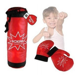 Saco Boxeo + Guantes Niños Bebes Juguete Juego