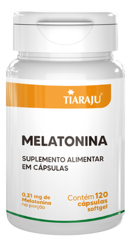 Melatonina Pura -120 Cps Matéria Prima Importada - Softgel