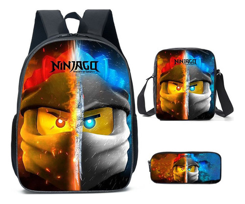 Mochila Escolar Phantom Ninja Ninjago Student De Peça Única