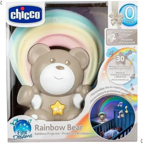 Projetor Infantil Musical Ursinho Rainbow Neutro Chicco