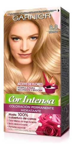  Tinta Garnier Nutrisse® Color Intenso - Tono N° 8.0